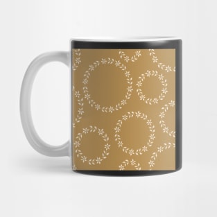 Caramel floral wreath Mug